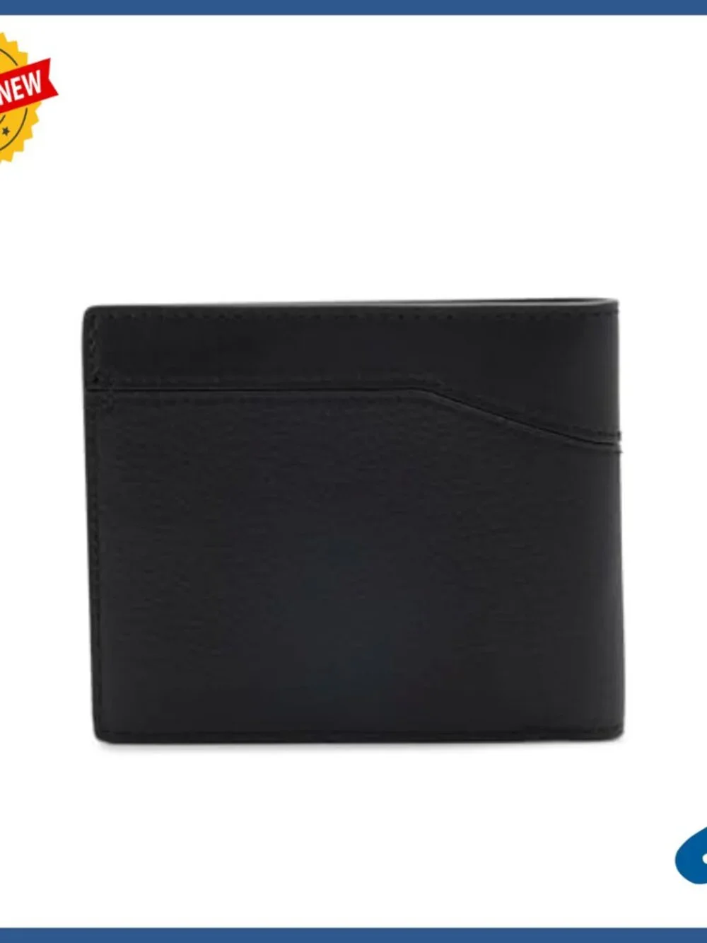 Genuine Leather Bi-Fold Wallet with RFID Protection and 8 Card Slots